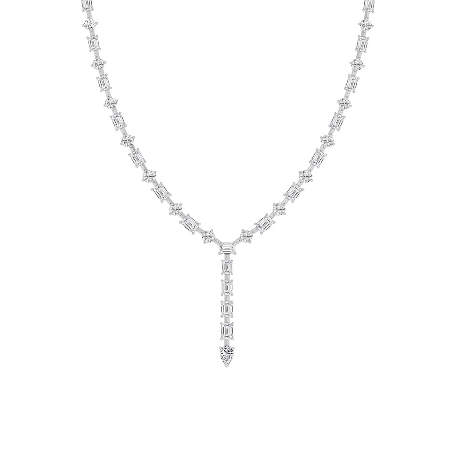 20Cttw Mix Shaped Lab Grown Diamond (F/VS ) Necklace in 14K Gold