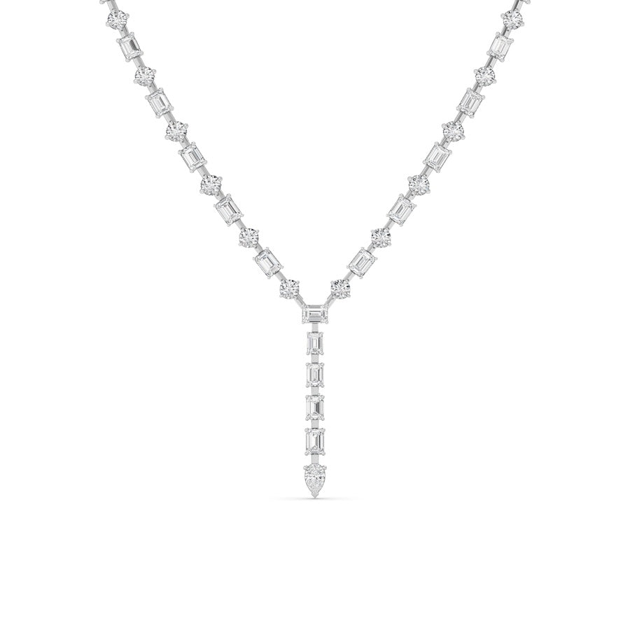 20Cttw Mix Shaped Lab Grown Diamond (F/VS ) Necklace in 14K Gold