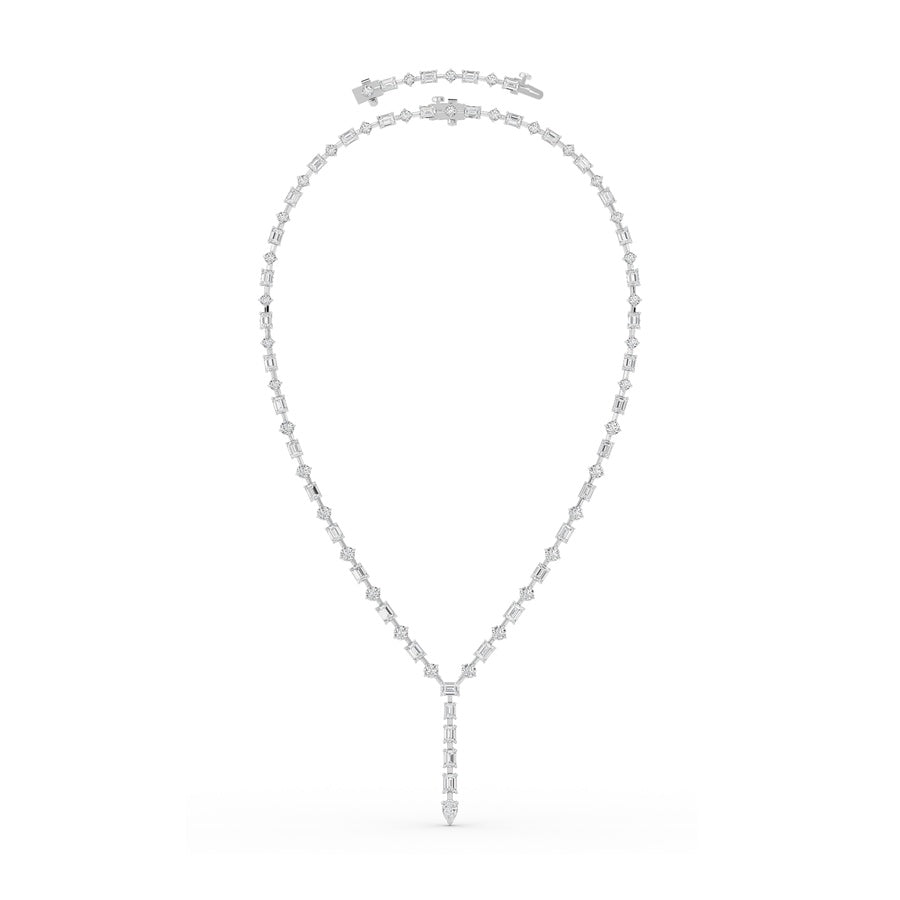 20Cttw Mix Shaped Lab Grown Diamond (F/VS ) Necklace in 14K Gold