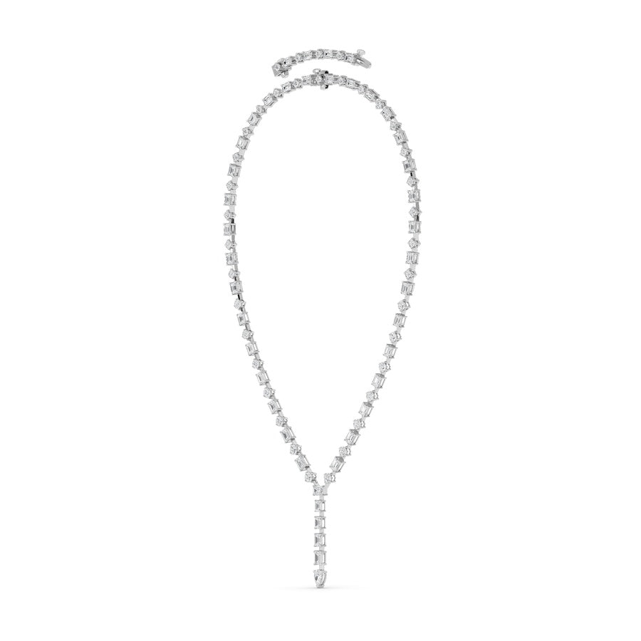 20Cttw Mix Shaped Lab Grown Diamond (F/VS ) Necklace in 14K Gold