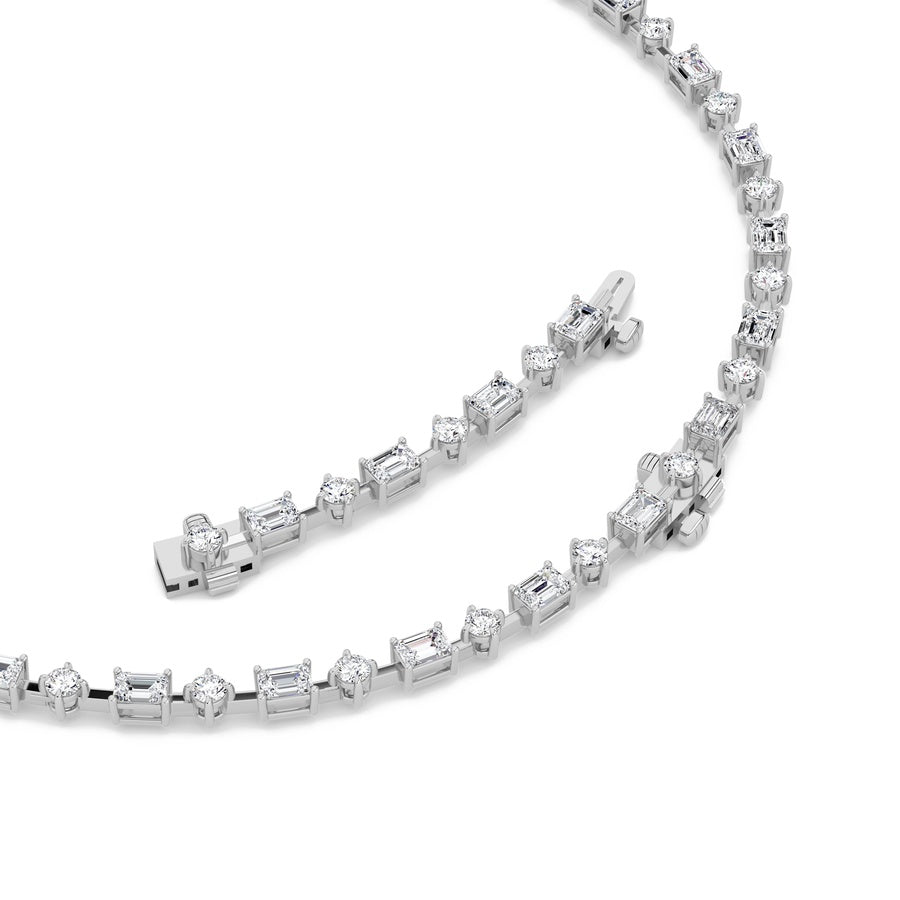 20Cttw Mix Shaped Lab Grown Diamond (F/VS ) Necklace in 14K Gold