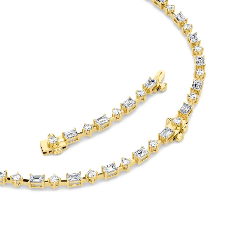 20Cttw Mix Shaped Lab Grown Diamond (F/VS ) Necklace in 14K Gold