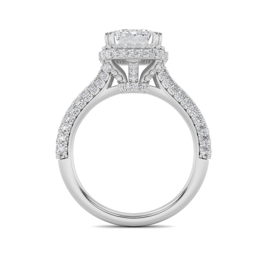 Radiant Shape Ring lab grown diamond