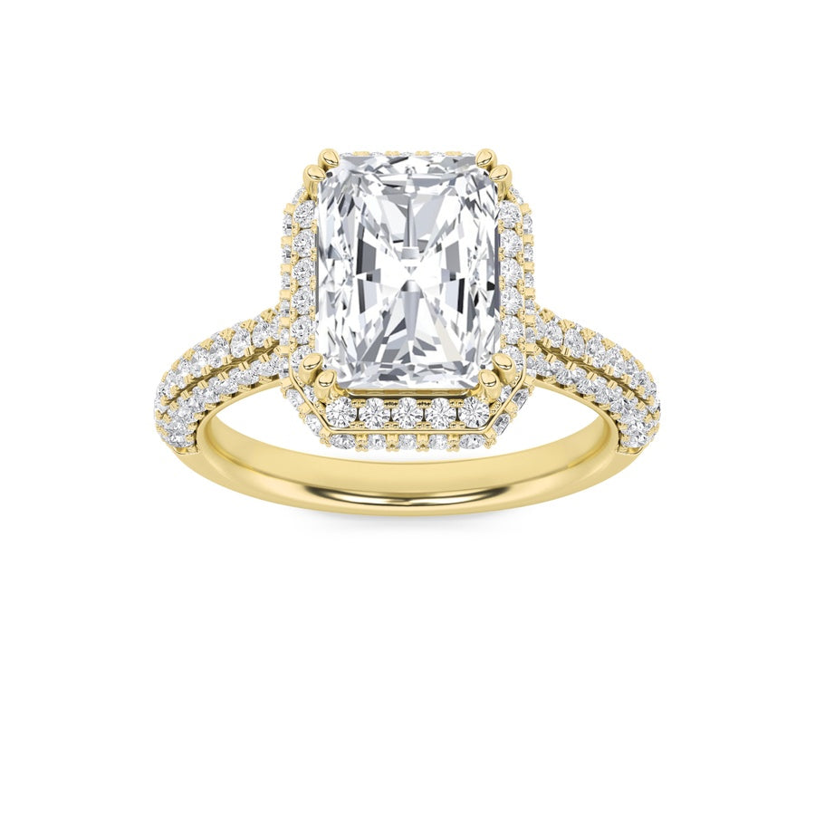 Radiant Shape Ring lab grown diamond