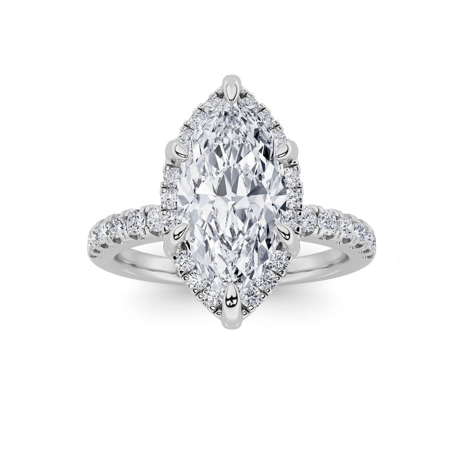 Marquise Shape Ring lab grown diamond