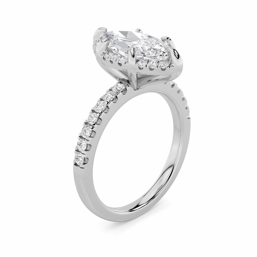 Marquise Shape Ring lab grown diamond