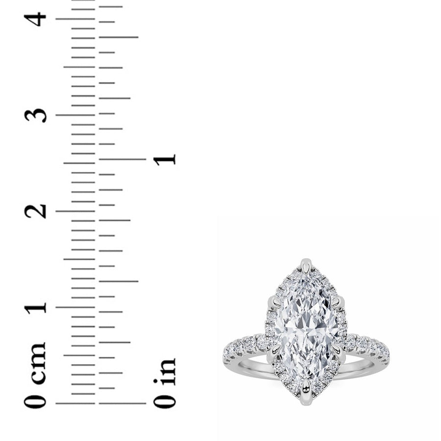 Marquise Shape Ring lab grown diamond