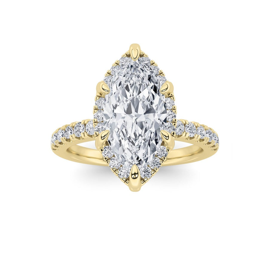Marquise Shape Ring lab grown diamond