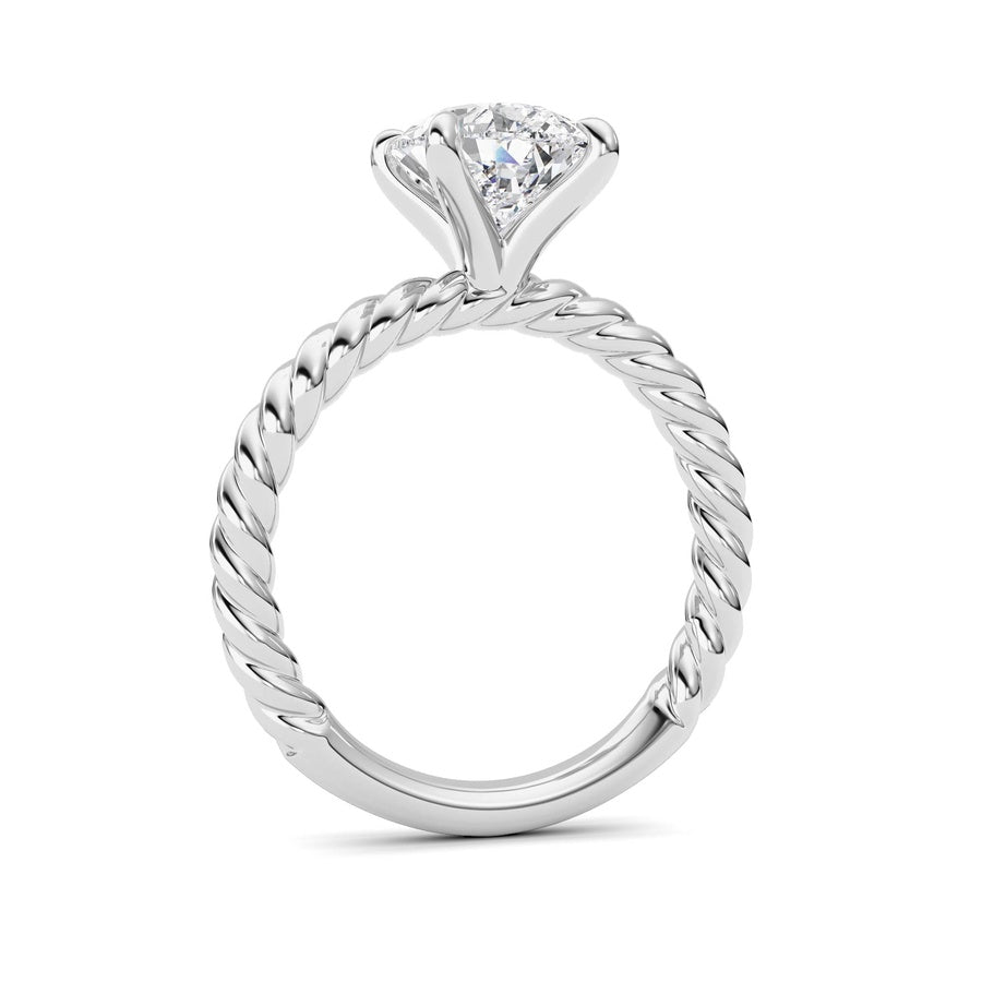 Pear Lab Grown Diamond (F/VS ) Ring in 14K Gold