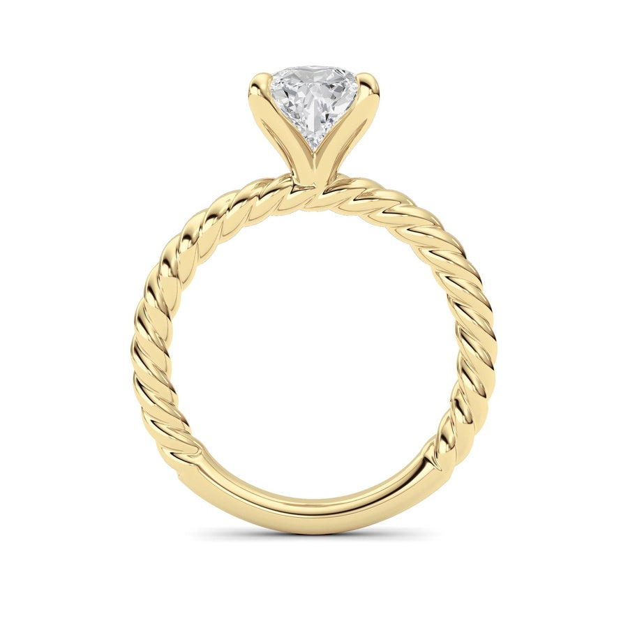 Pear Lab Grown Diamond (F/VS ) Ring in 14K Gold