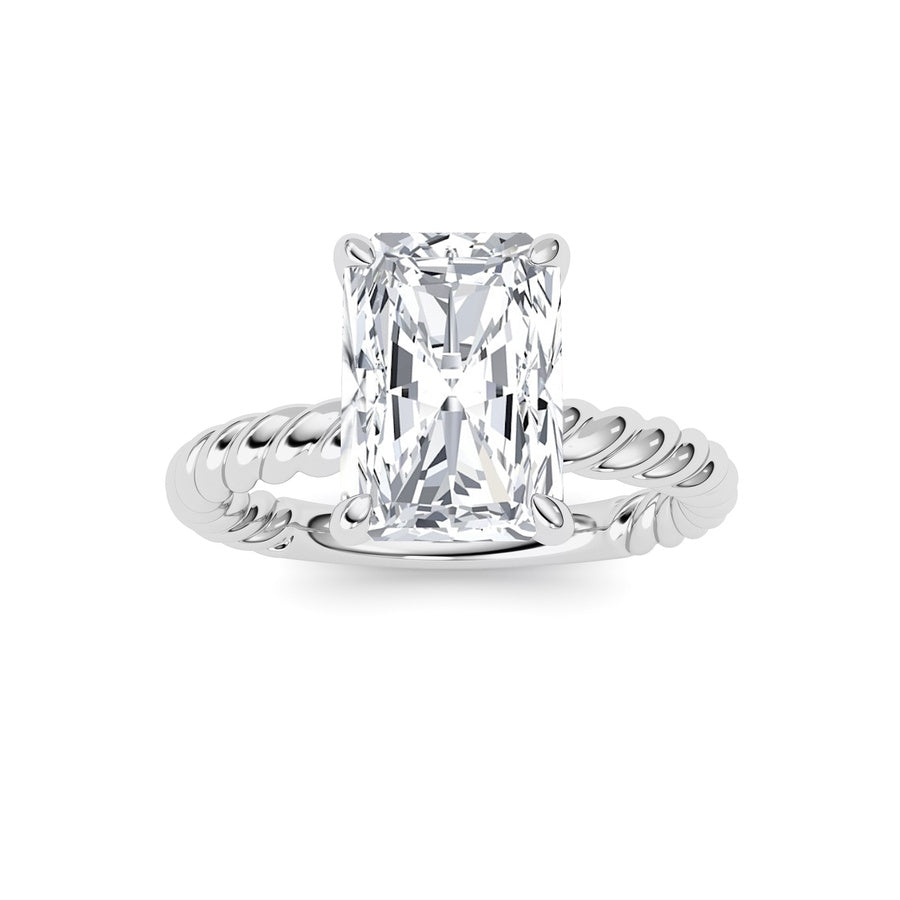 Radiant Lab Grown Diamond (F/VS ) Ring in 14K Gold