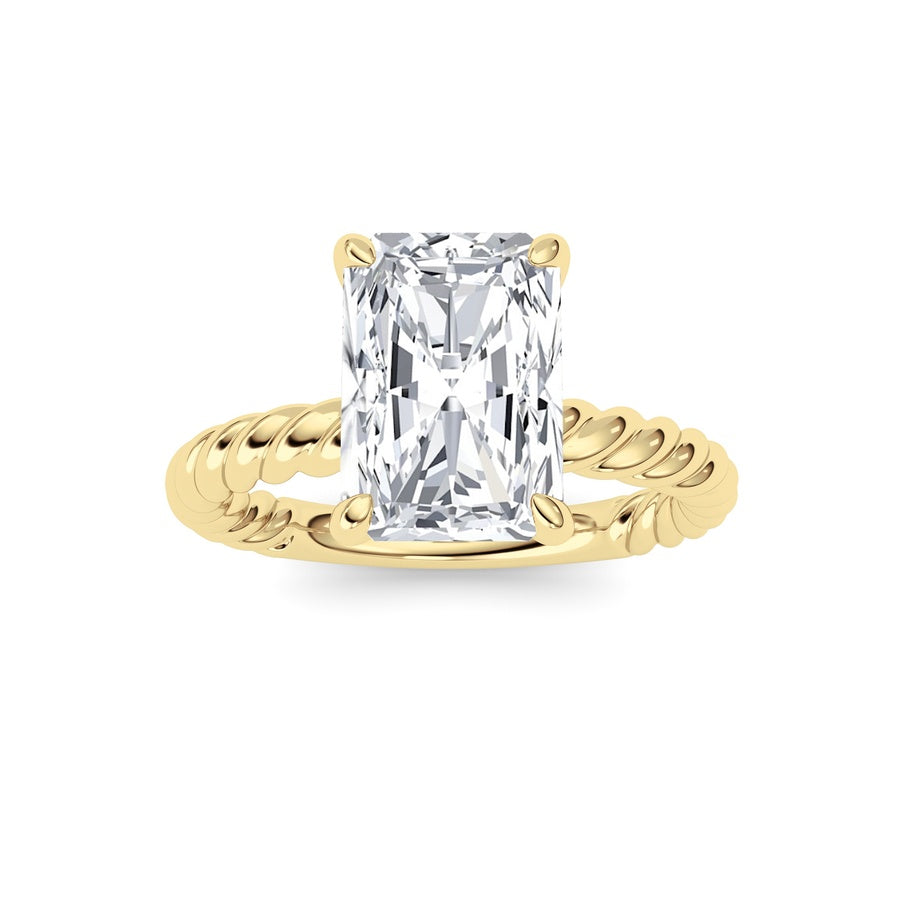 Radiant Lab Grown Diamond (F/VS ) Ring in 14K Gold