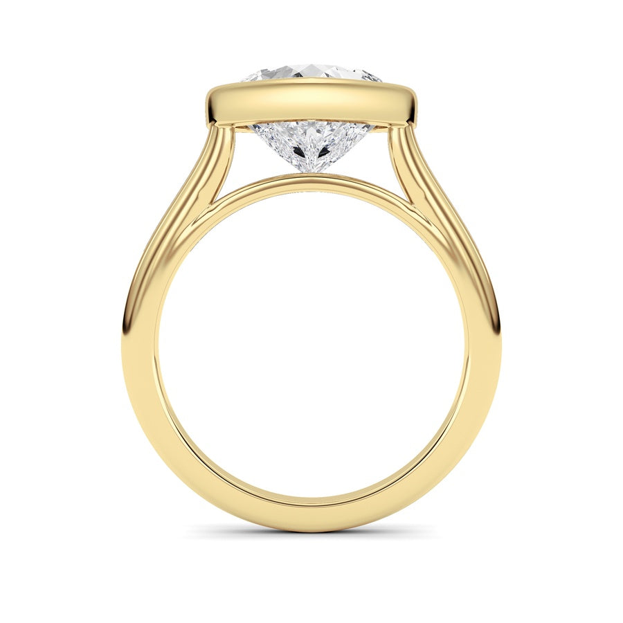 Heart Lab Grown Diamond (F/VS ) Ring in 14K Gold