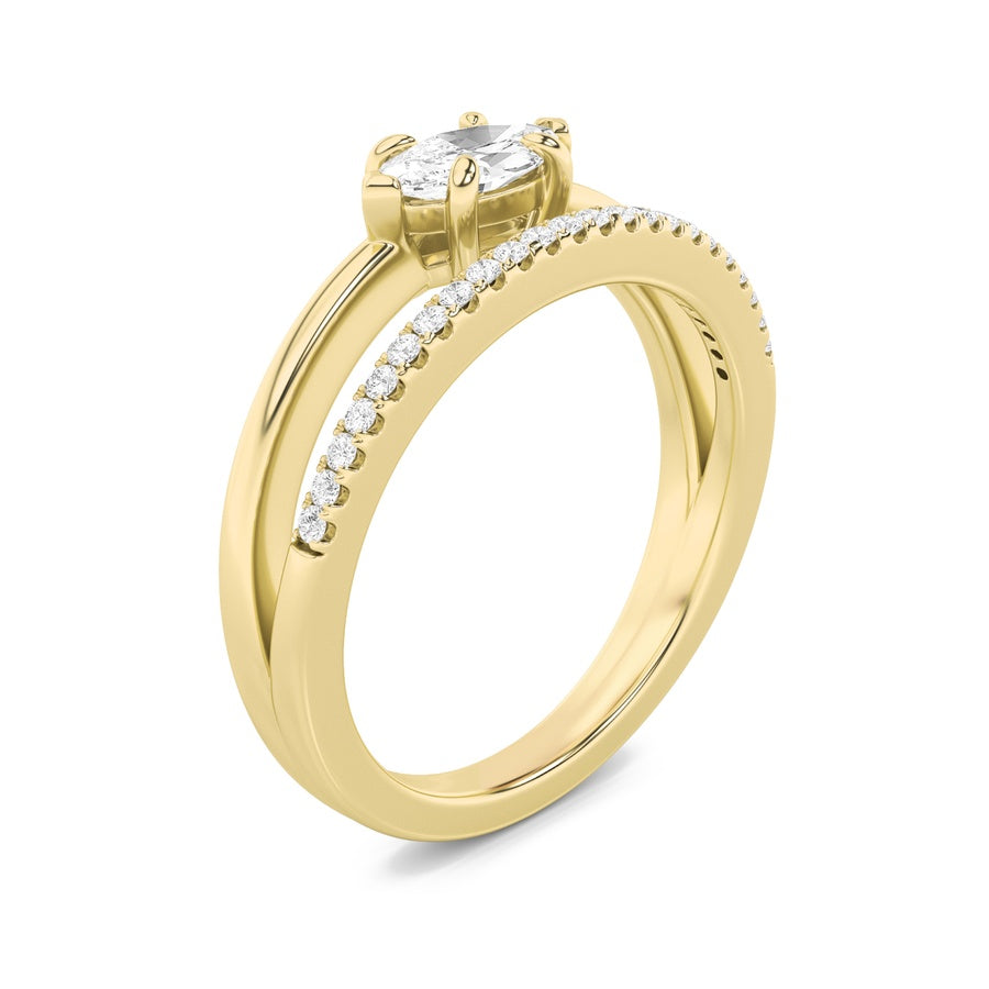 Marquise Shape Ring lab grown diamond