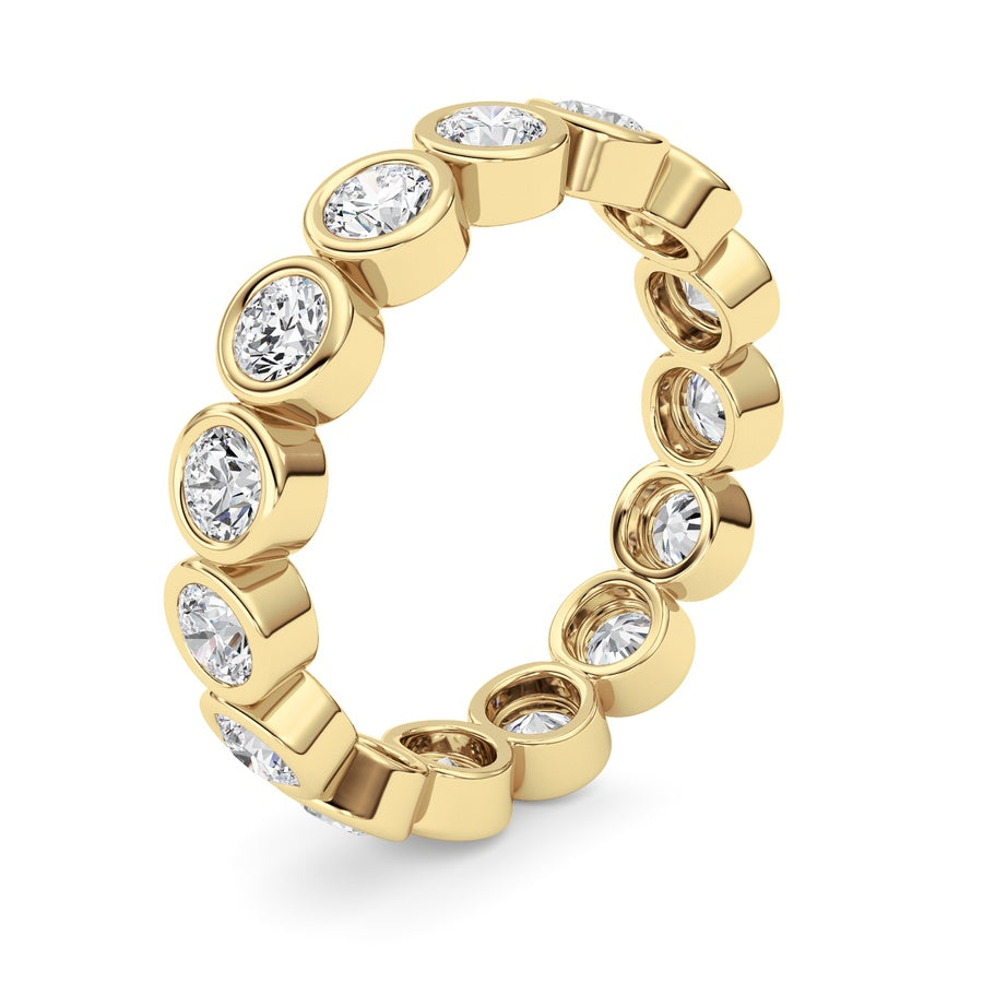 1.5Cttw Round Shaped Lab Grown Diamond (F/VS) Eternity Band Ring in 14K Gold