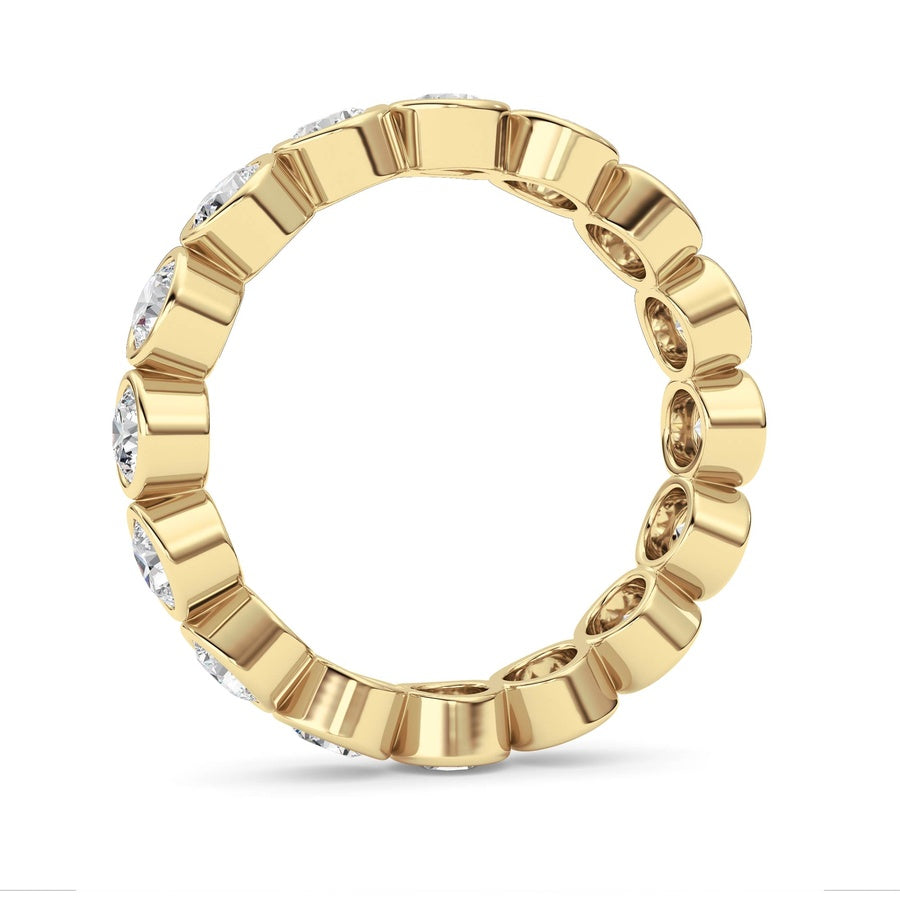 Round Shape Eternity Band Ring lab grown diamond