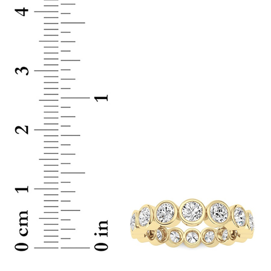 Round Shape Eternity Band Ring lab grown diamond