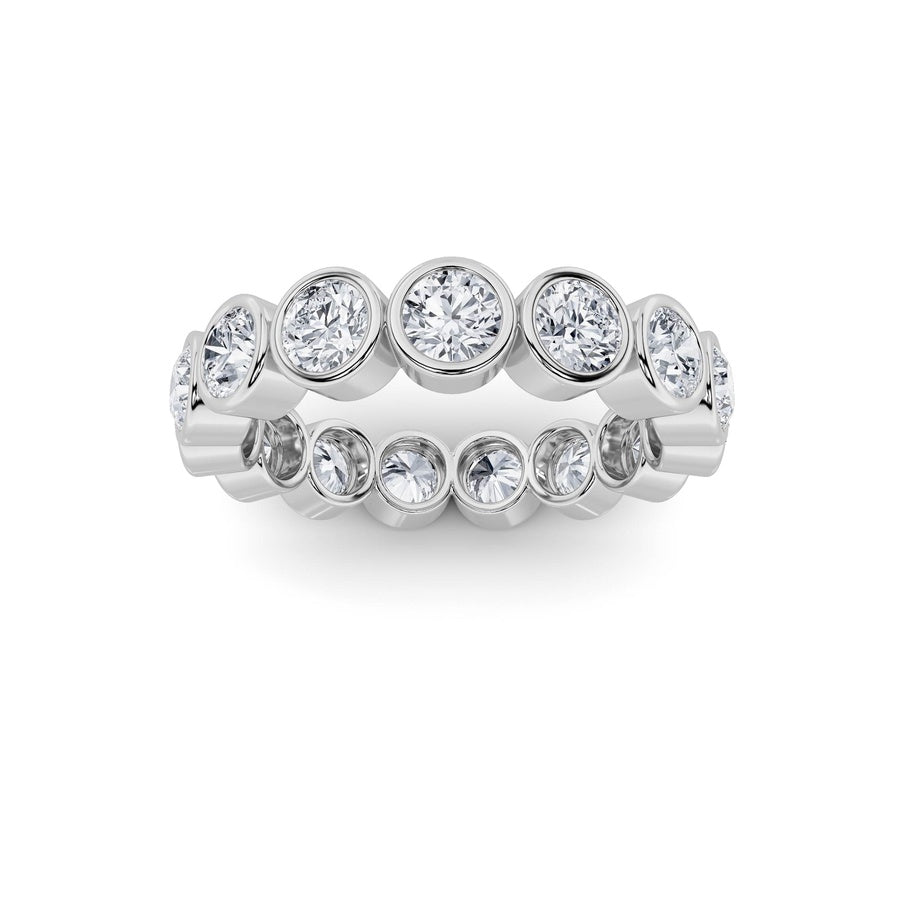 Round Shape Eternity Band Ring lab grown diamond