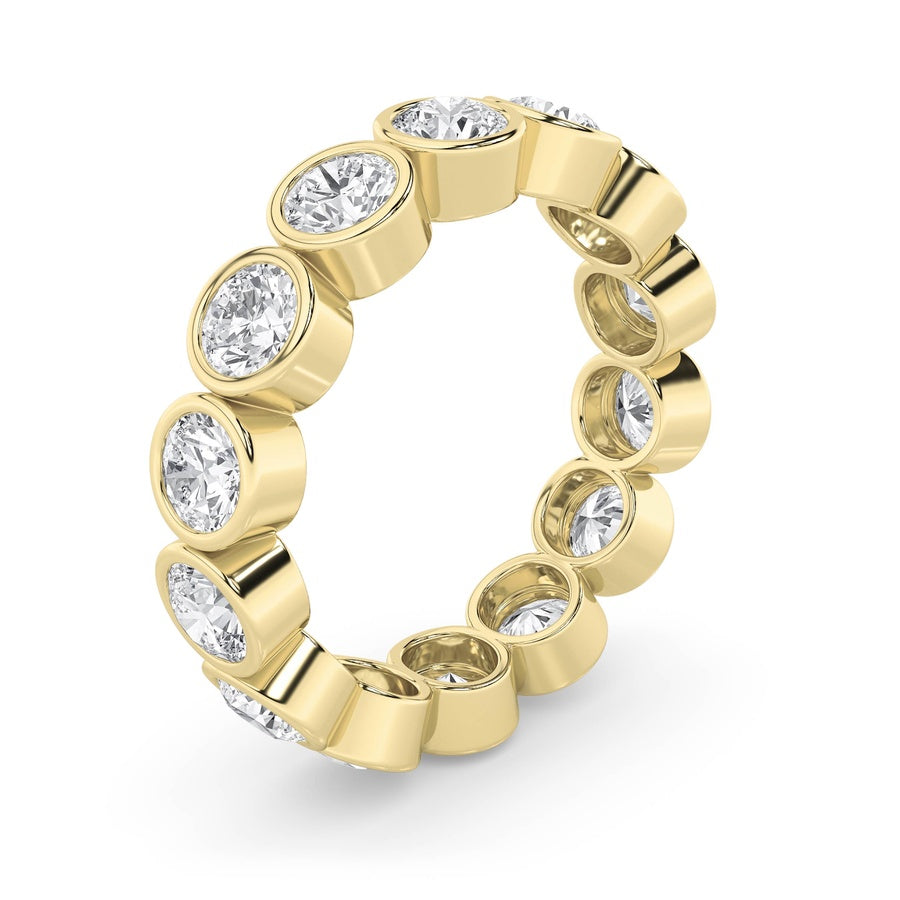 2.5Cttw Round Shaped Lab Grown Diamond (F/VS) Eternity Band Ring in 14K Gold