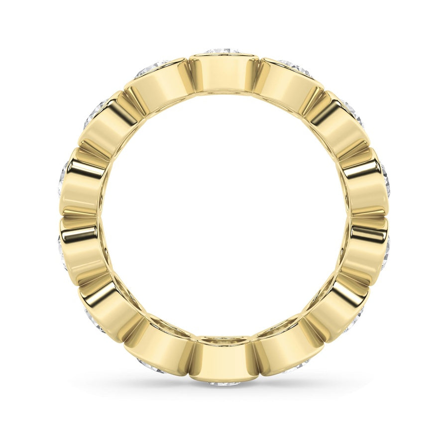 2.5Cttw Round Shaped Lab Grown Diamond (F/VS) Eternity Band Ring in 14K Gold