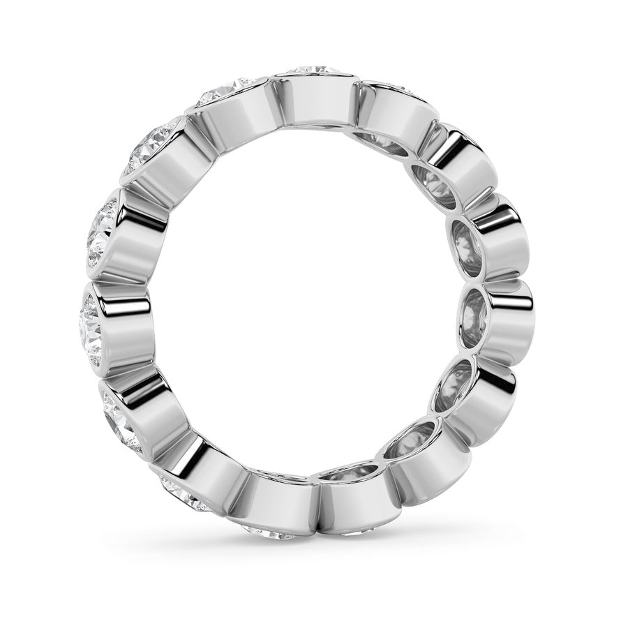 2.7Cttw Round Shaped Lab Grown Diamond (F/VS) Eternity Band Ring in 14K Gold