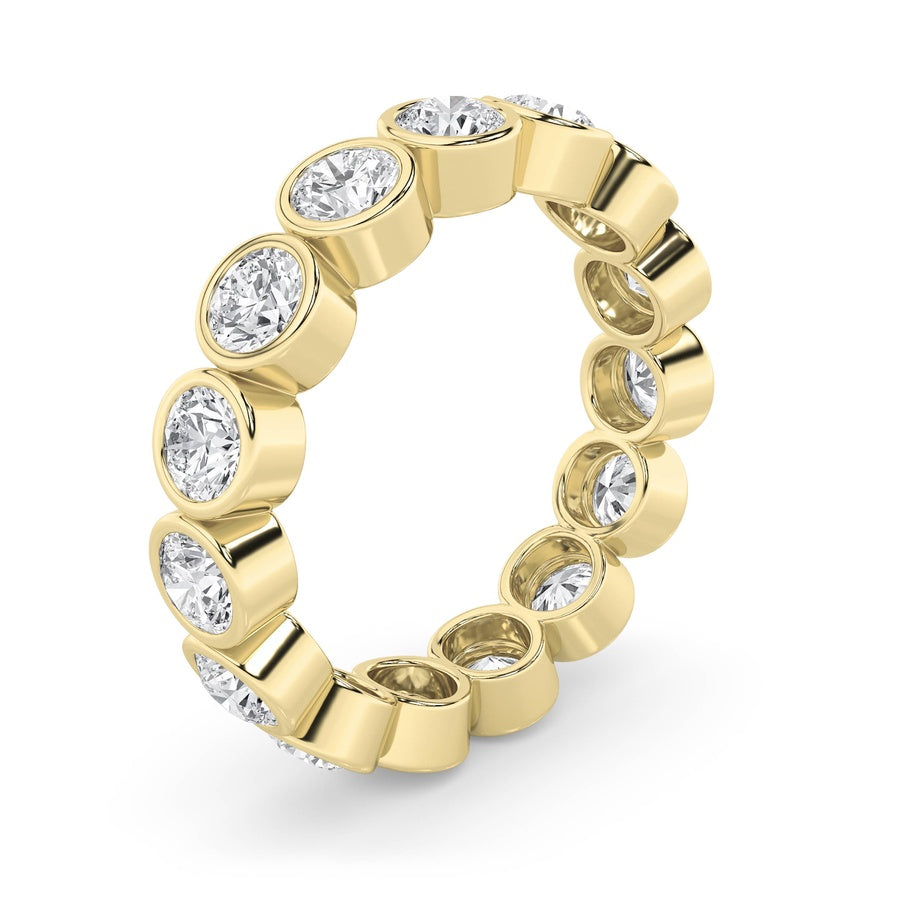 2.7Cttw Round Shaped Lab Grown Diamond (F/VS) Eternity Band Ring in 14K Gold
