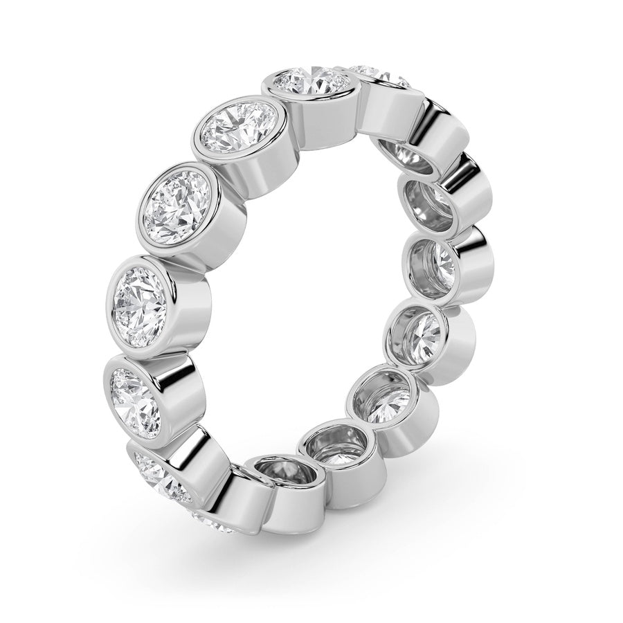 2.75Cttw Round Shaped Lab Grown Diamond (F/VS) Eternity Band Ring in 14K Gold