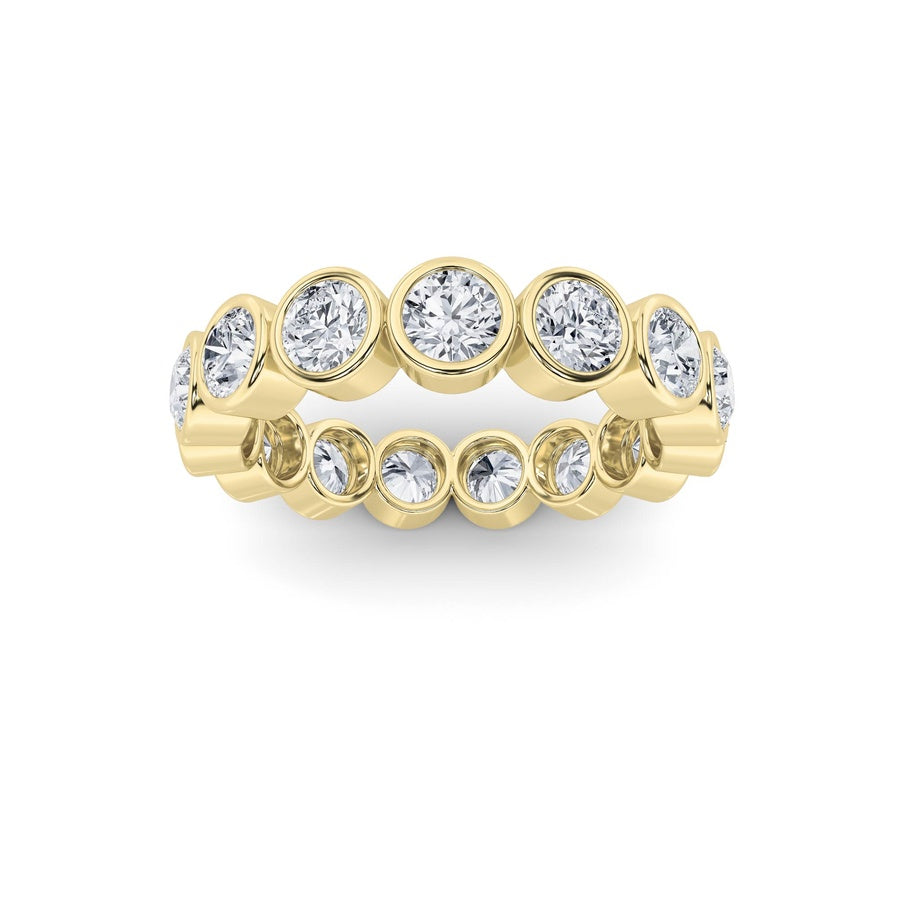 2.75Cttw Round Shaped Lab Grown Diamond (F/VS) Eternity Band Ring in 14K Gold
