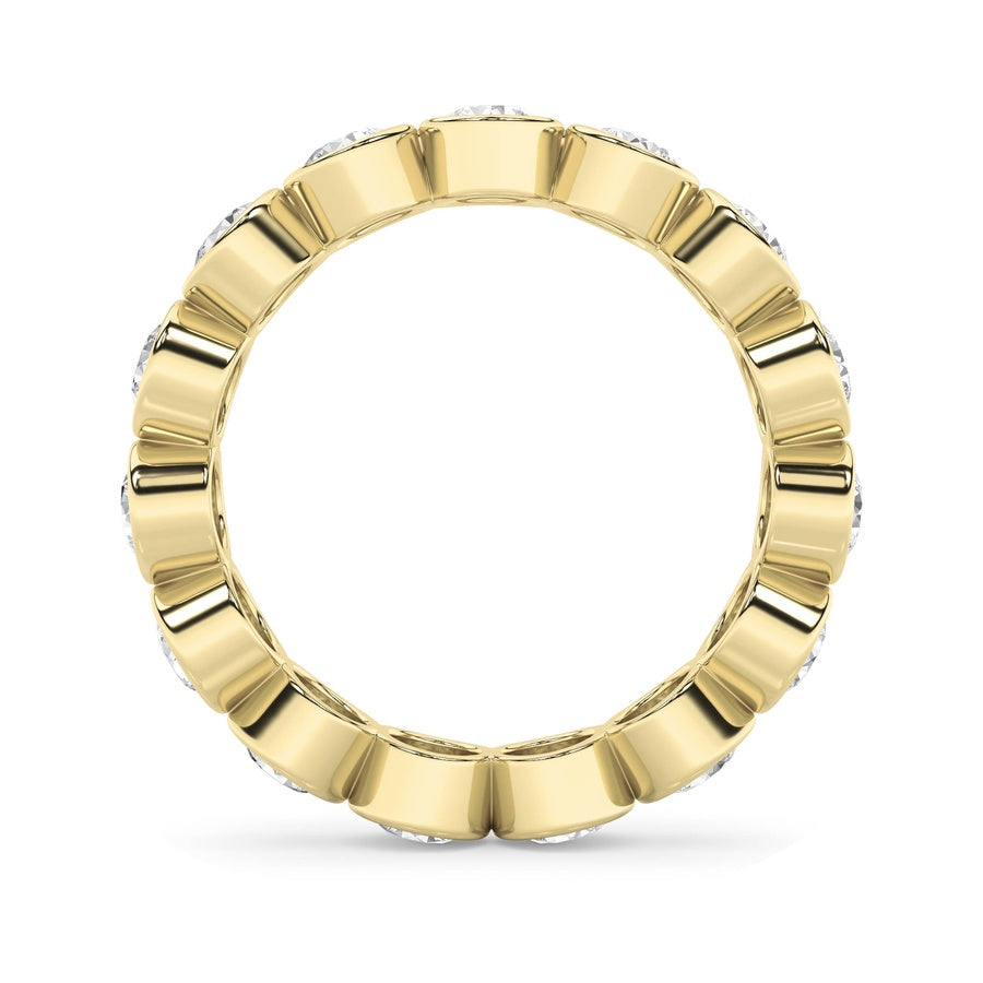2.75Cttw Round Shaped Lab Grown Diamond (F/VS) Eternity Band Ring in 14K Gold