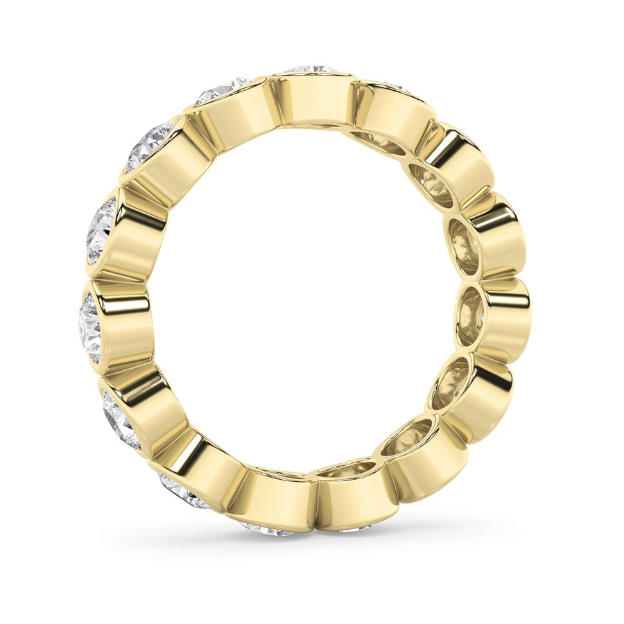 2.75Cttw Round Shaped Lab Grown Diamond (F/VS) Eternity Band Ring in 14K Gold