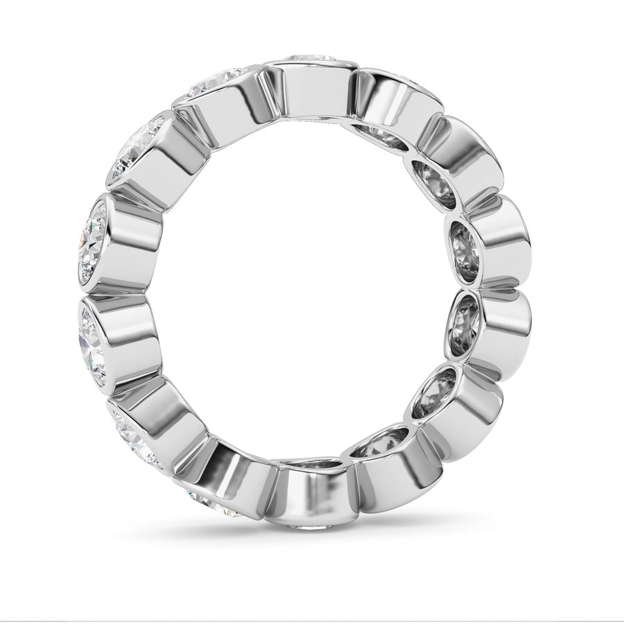3.1Cttw Round Shaped Lab Grown Diamond (F/VS) Eternity Band Ring in 14K Gold