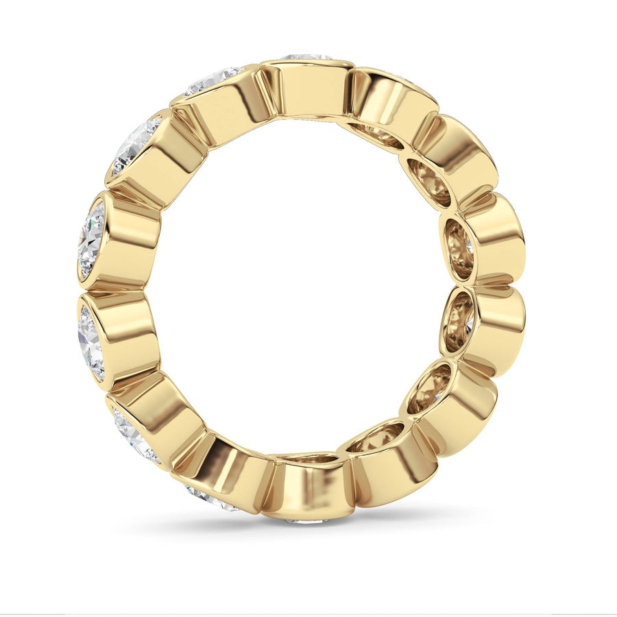 3.1Cttw Round Shaped Lab Grown Diamond (F/VS) Eternity Band Ring in 14K Gold