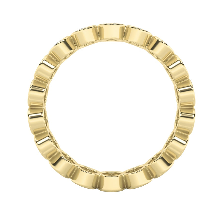 3.75Cttw Oval Shaped Lab Grown Diamond (F/VS) Eternity Band Ring in 14K Gold