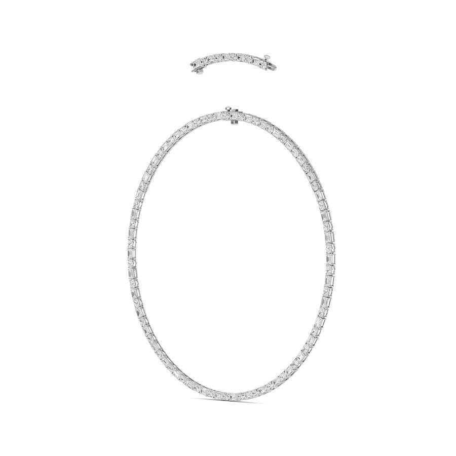 25Cttw Emerald Lab Grown Diamond (F/VS ) Necklacein 14K Gold