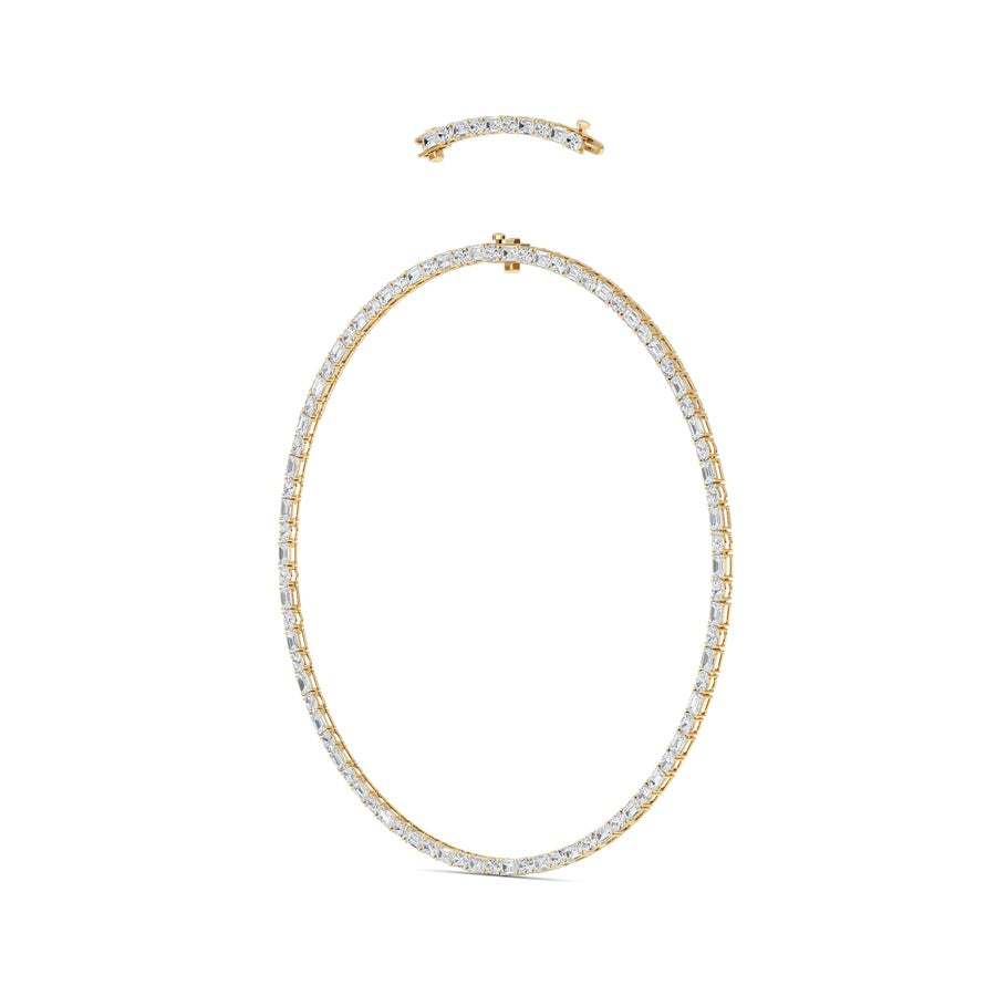 25Cttw Emerald Lab Grown Diamond (F/VS ) Necklacein 14K Gold