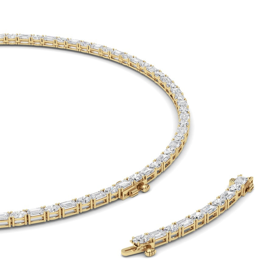 25Cttw Emerald Lab Grown Diamond (F/VS ) Necklacein 14K Gold