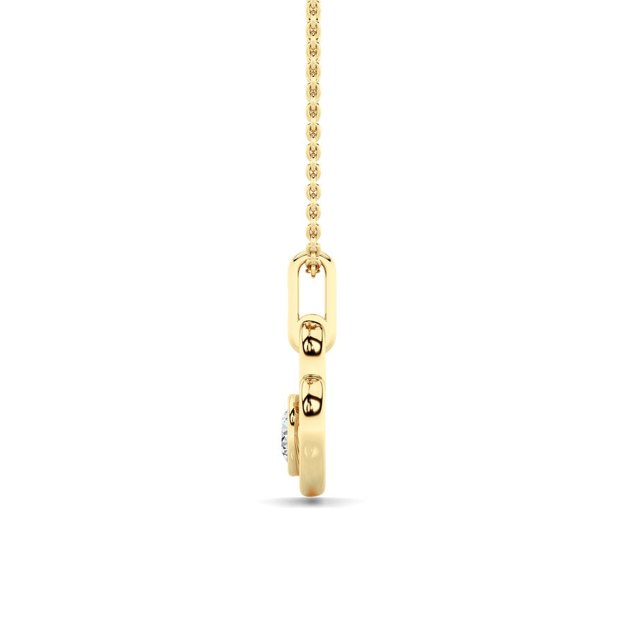0.33Cttw Round Lab Grown Diamond (F/VS ) Heart Pendant in 14K Gold