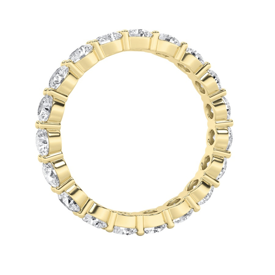 Round Shape Lab Grown Diamond Split Prong Eternity Ring lab grown diamond
