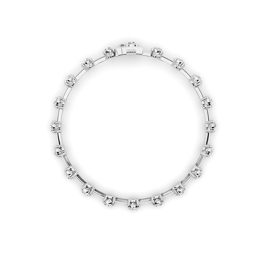 Round Shape Lab Grown Diamond Split Prong Eternity Ring lab grown diamond