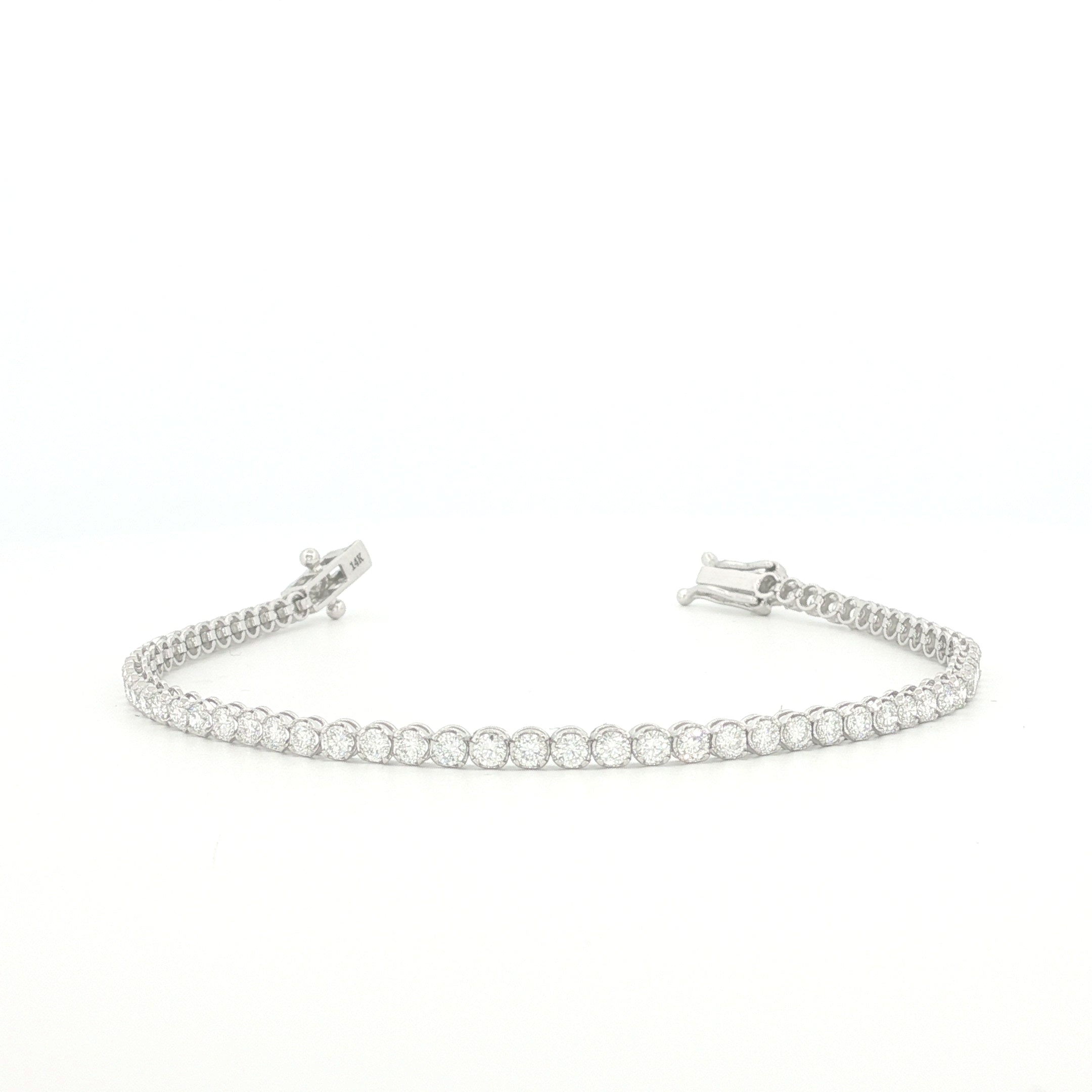 Crown Set Tennis Bracelet