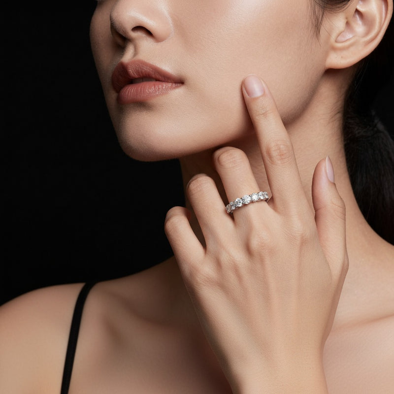 Model wearing ring