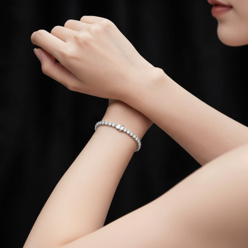 Model wearing bracelet