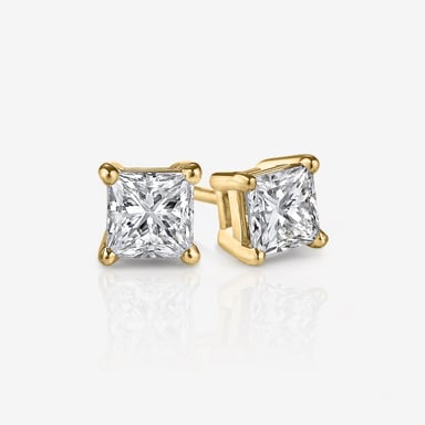 Solitaire Studs — Fancy Shape