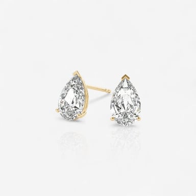 Solitaire Studs — Fancy Shape