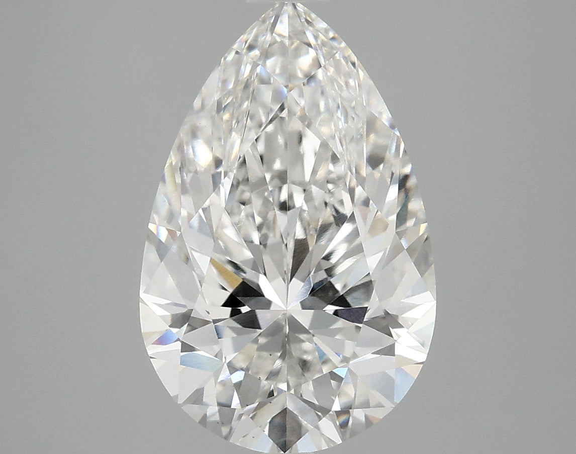 OROLEV Lab Grown Diamond Pear 4.06 Carats - Certification No.762506482