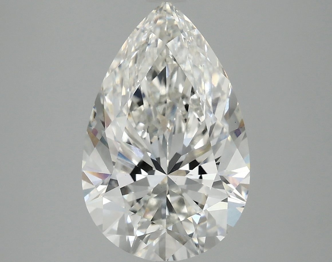OROLEV Lab Grown Diamond Pear 4.05 Carats - Certification No.728561619