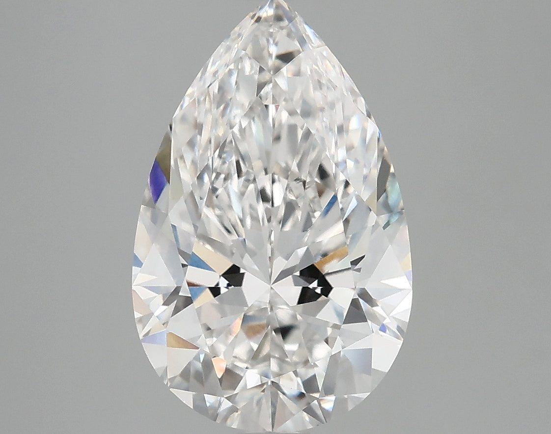 OROLEV Lab Grown Diamond Pear 4.1 Carats - Certification No.763663172
