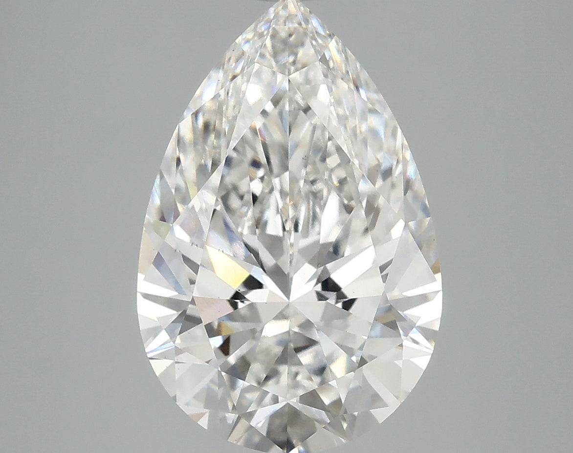 OROLEV Lab Grown Diamond Pear 4.08 Carats - Certification No.763662467