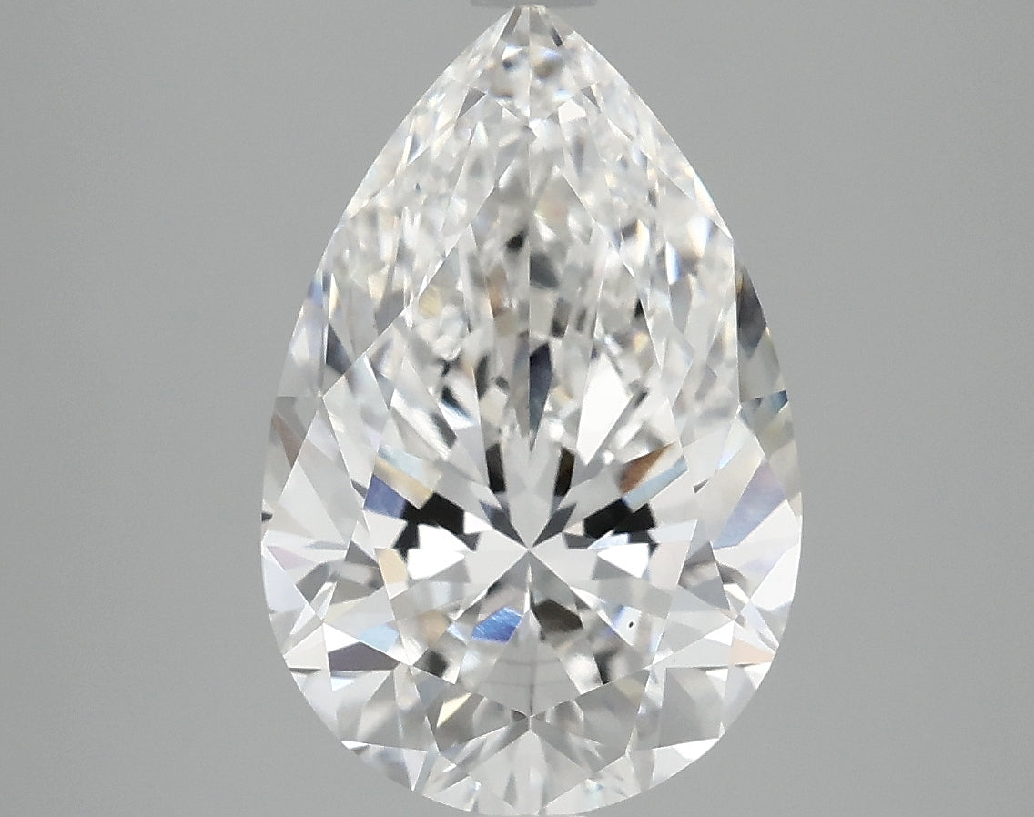OROLEV Lab Grown Diamond Pear 4.07 Carats - Certification No.763665135