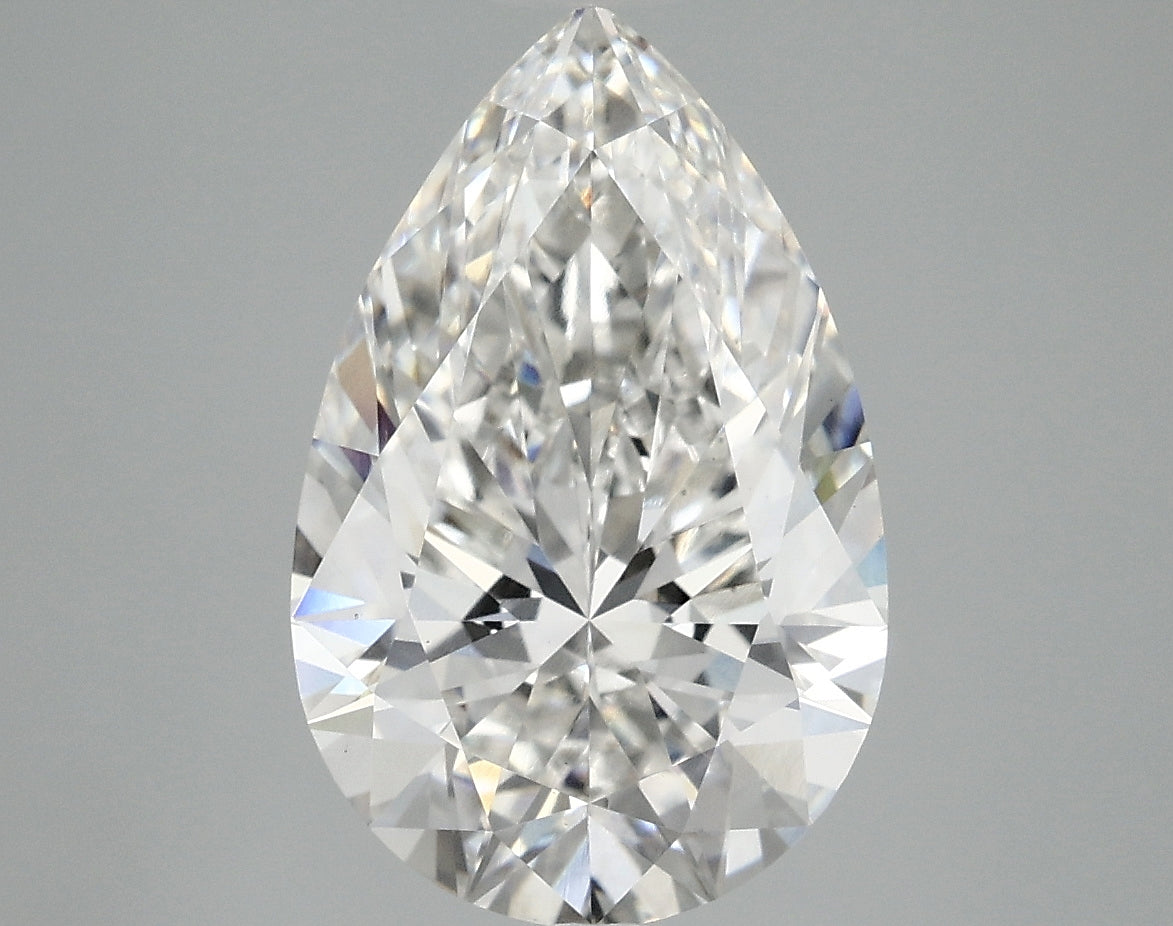 OROLEV Lab Grown Diamond Pear 4.1 Carats - Certification No.763665127